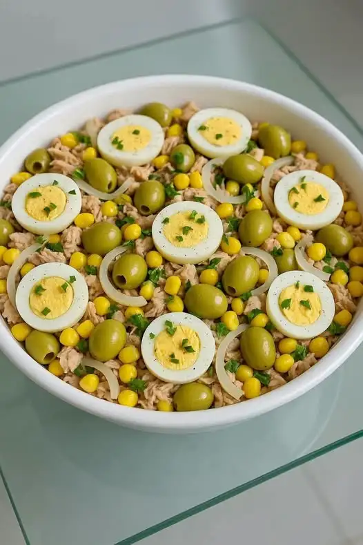 Salada de Atum com Ovo Cozido e Maionese: Receita Rápida, Cremosa e Saciadora
