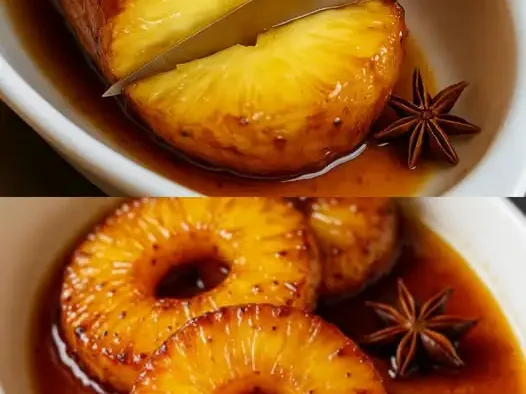 Abacaxi Assado no Forno com Canela