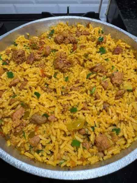 Arroz à toscana delicioso
