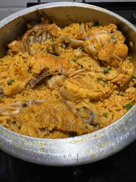 Arroz com frango gostoso