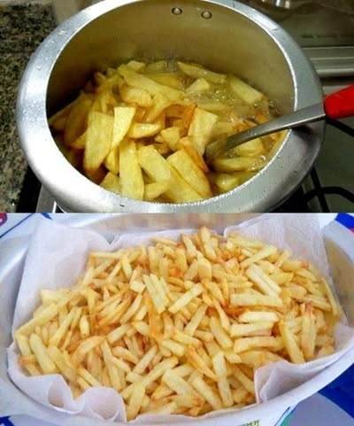 Batata Frita na Panela de Pressão Bem Sequinha