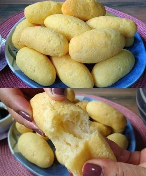 Biscoito de Polvilho 3 Pratos para o Café pronto para servir