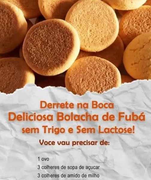Bolacha de Fubá que Derrete na Boca pronto para servir