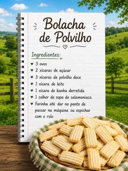 Bolacha de Polvilho Caseira pronto para servir