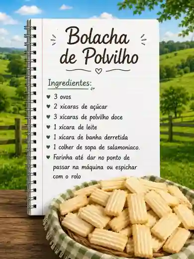 Bolacha de Polvilho caseira pronto para servir