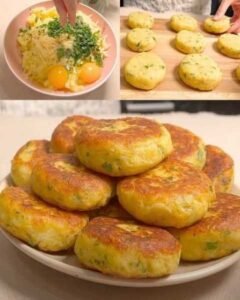 Bolinho de Batata Ralado e Dourado pronto para servir