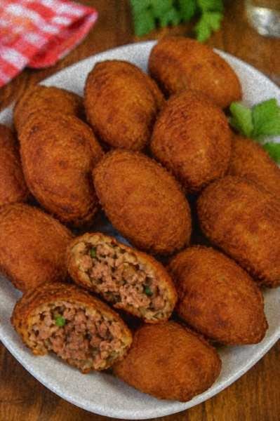 Bolinho de Carne Moída pronto para servir