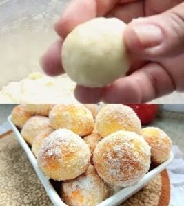 Bolinho de Chuva Assado no Forno pronto para servir