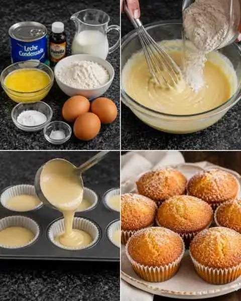 Bolinhos Amanteigados de Leite Condensado