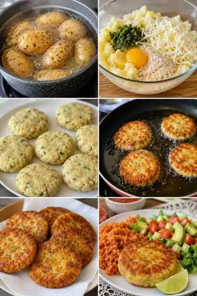 Bolinhos de Batata com Acompanhamento