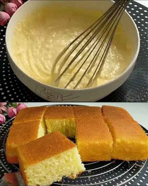Bolo 5 Copos com Fubá