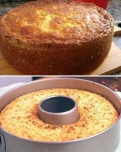 Bolo Cremoso de Leite que Parece Pudim pronto para servir