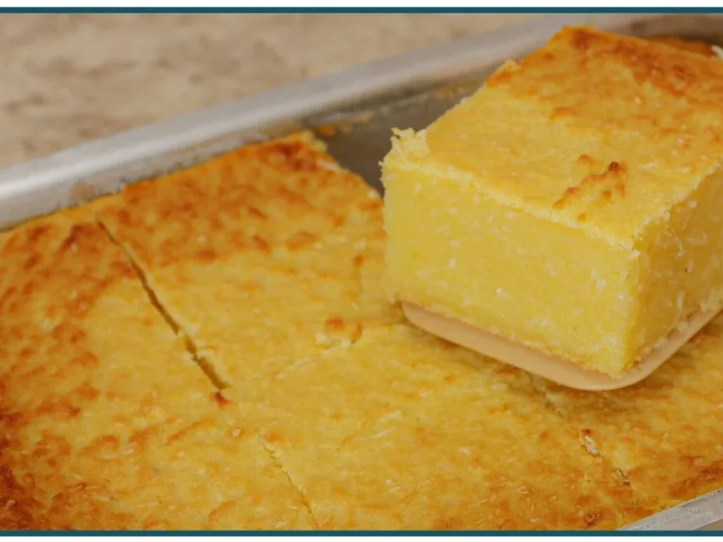 Bolo de aipim cremoso