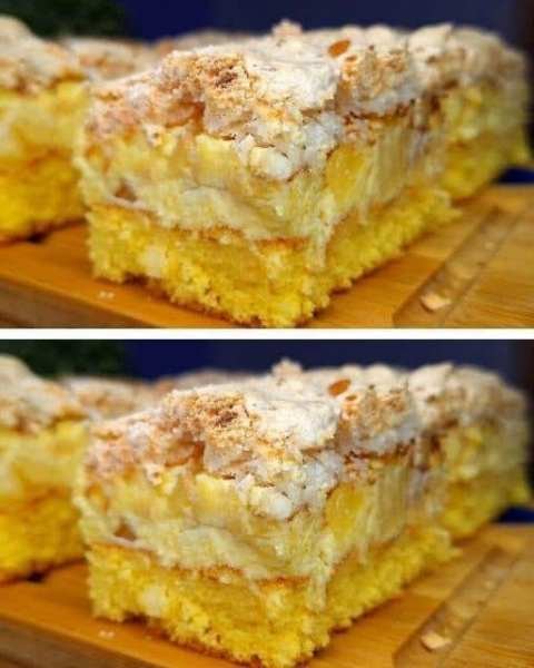 Bolo de Banana com Farofa Crocante
