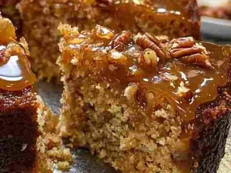 Bolo de Banana com Nozes e Caramelo