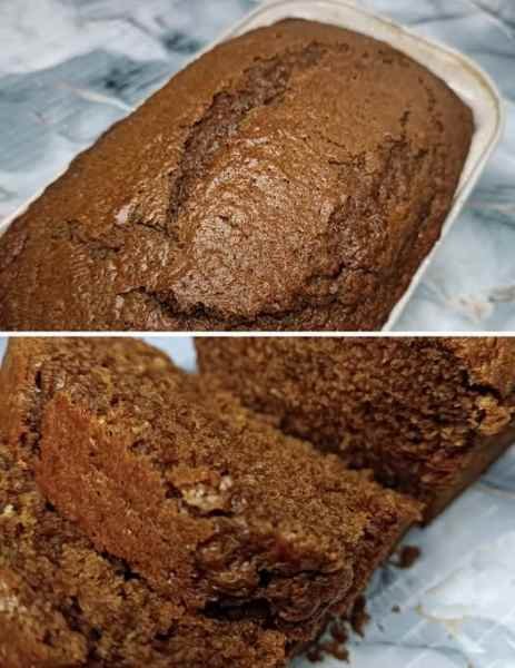 Bolo de Café Fofinho e Aromático pronto para servir