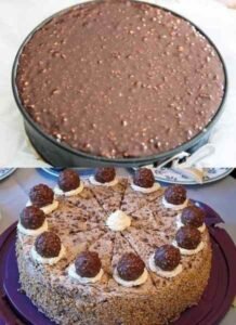 Bolo de Chocolate de Aniversário com Brigadeiro