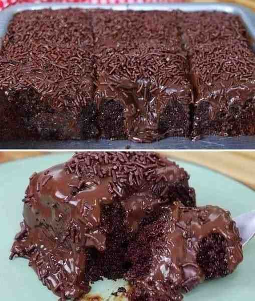 Bolo de Chocolate Rápido pronto para servir