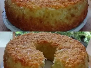 Bolo de Coco de Liquidificador