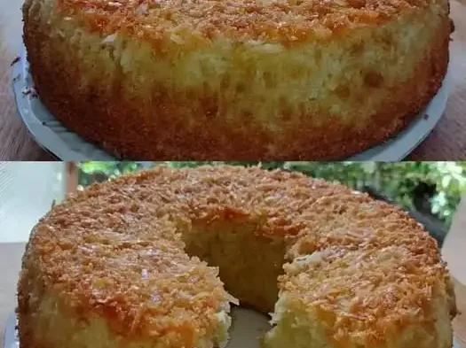 Bolo de Coco de Liquidificador