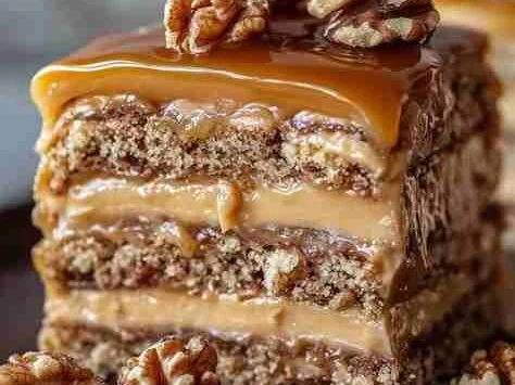 Bolo de Nozes com Doce de Leite