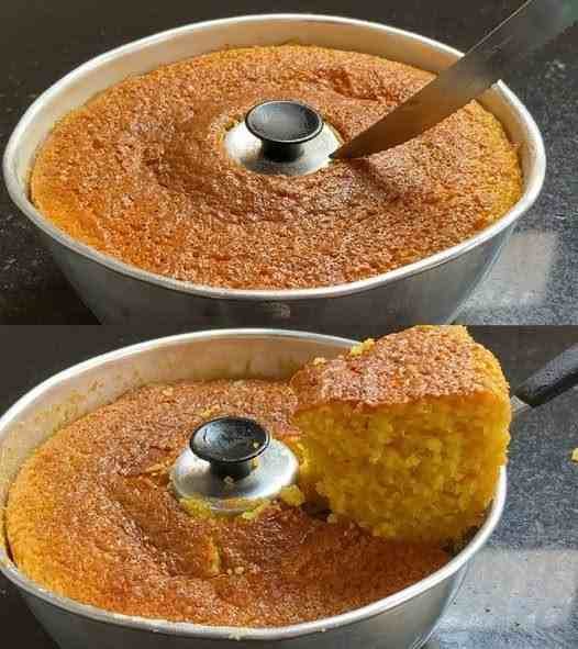 Bolo Flocão de Milho Cremoso e Caseiro