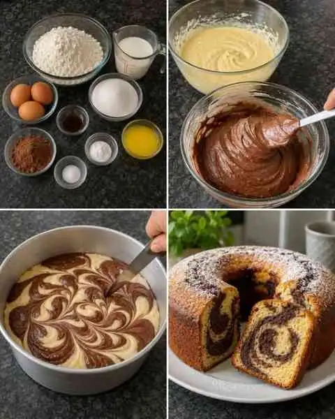 Bolo Marmorizado