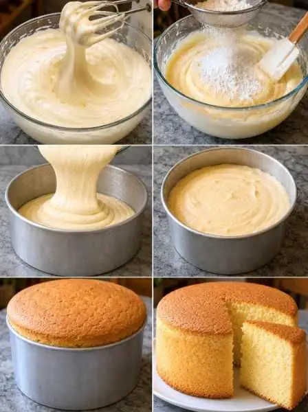 Bolo Pão de Ló sem Óleo, Manteiga nem Fermento