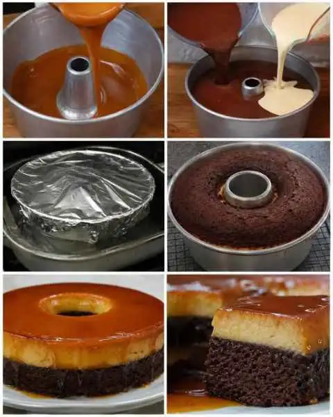 Bolo Pudim de Chocolate Tradicional e Fofinho