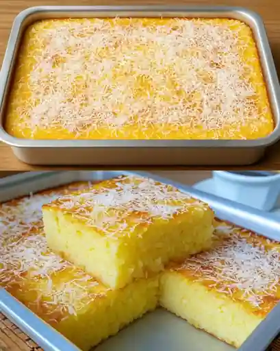 Bolo Puff-Puff pronto para servir