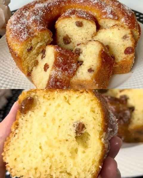 Bolo Rápido de 2 Ovos com Frutas Secas e Massa Fofinha