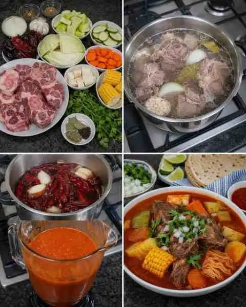 Caldo de Carne Bovina ao Molho Vermelho