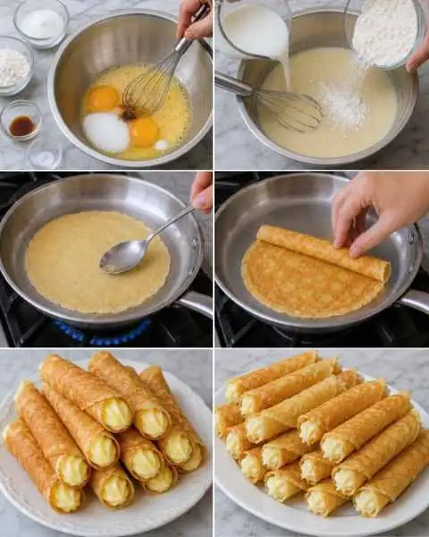 Canudinhos Doces Crocantes e Fáceis