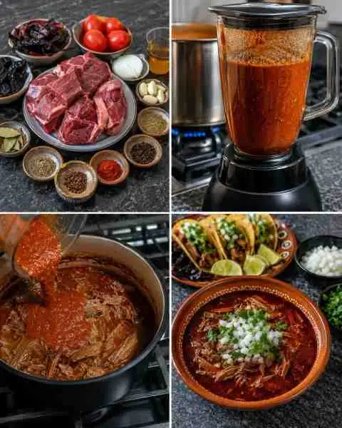 Carne Bovina Desfiada com Caldo Temperado