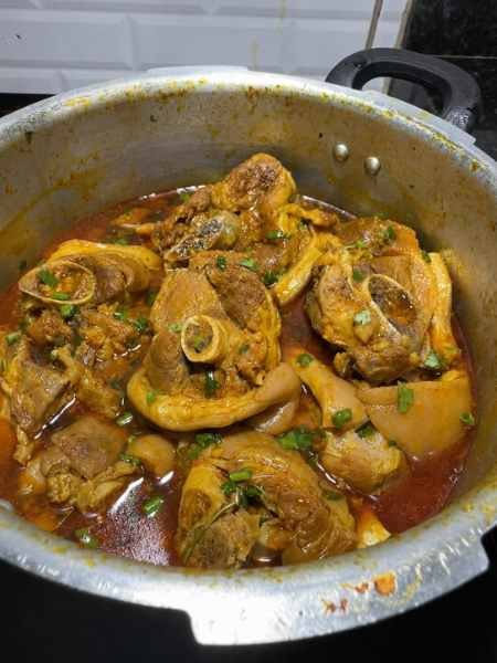carne de porco cozida boa pronto para servir
