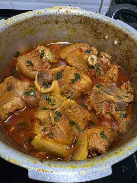Carne de porco cozida fácil pronto para servir