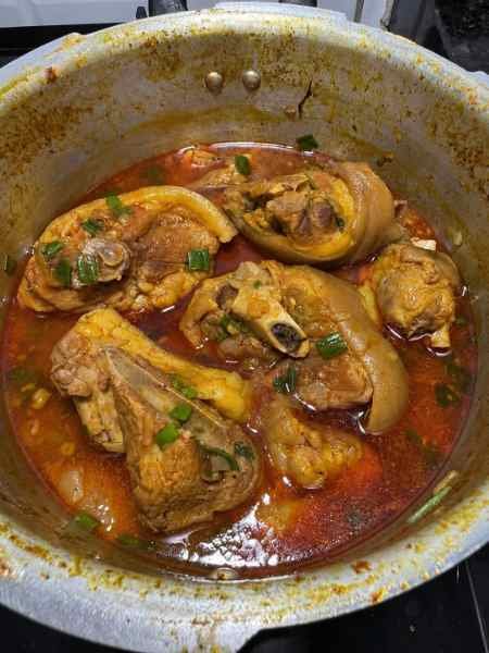 Carne de porco cozida muito boa pronto para servir