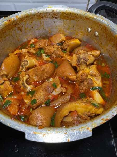 Carne de porco deliciosa pronto para servir