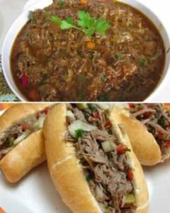 Carne Louca Desfiada para Lanches pronta para servir