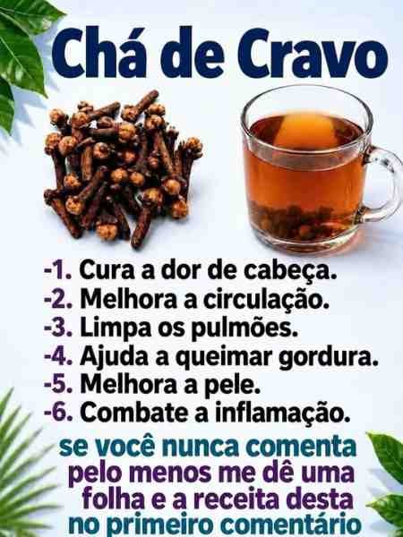 Chá de Cravo Simples e Aromático