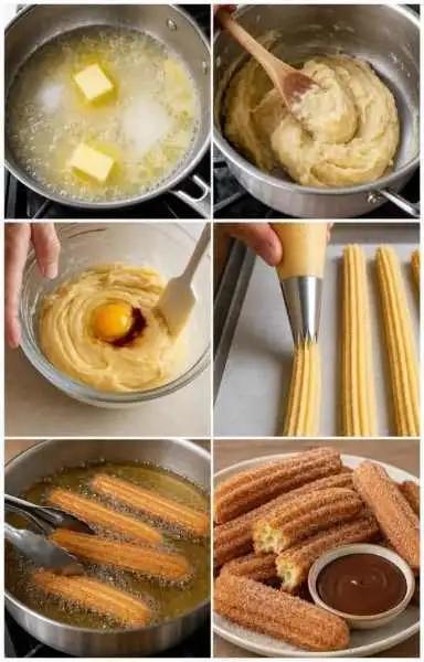 Churros Caseiros Crocantes com Açúcar e Canela