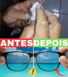 Ilustração de como limpar óculos com segurança sem danificar as lentes