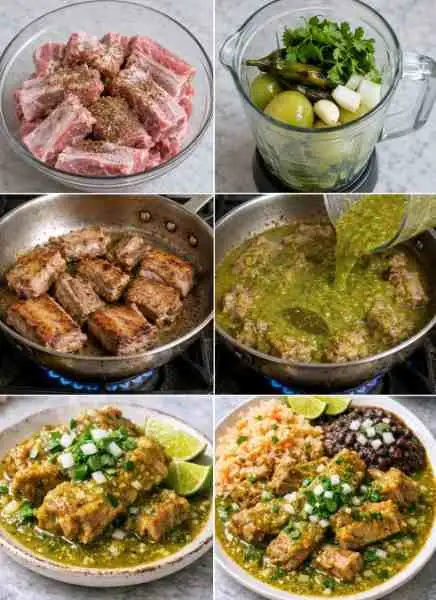 Costelinhas ao Molho Verde com Sabor Caseiro