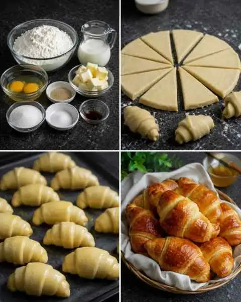 Croissants Caseiros de Manteiga