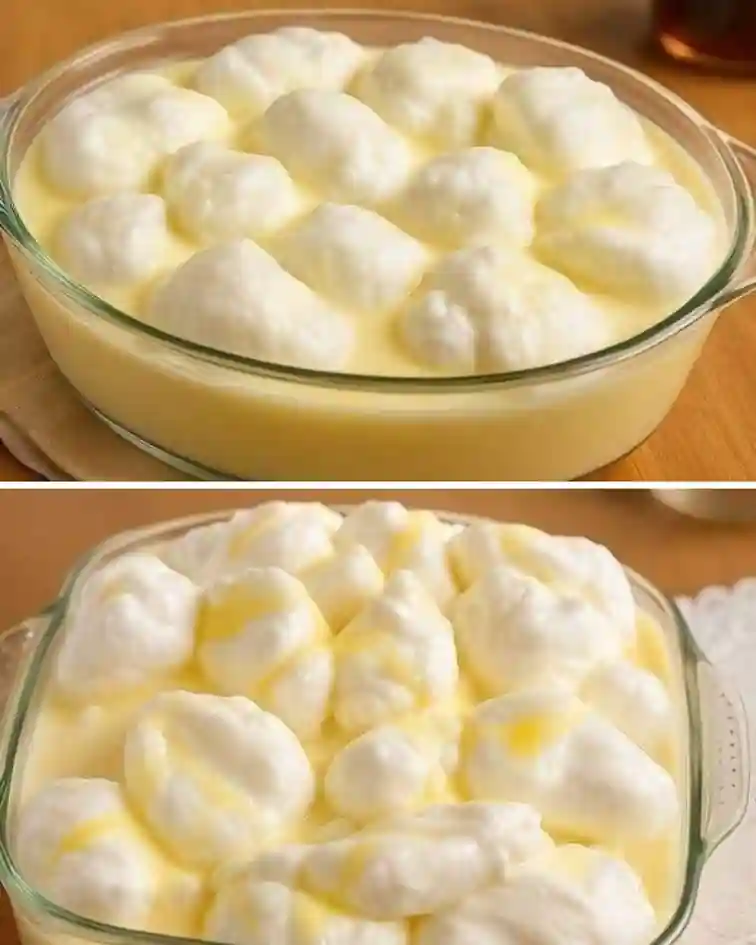 Doce de ovos nevados