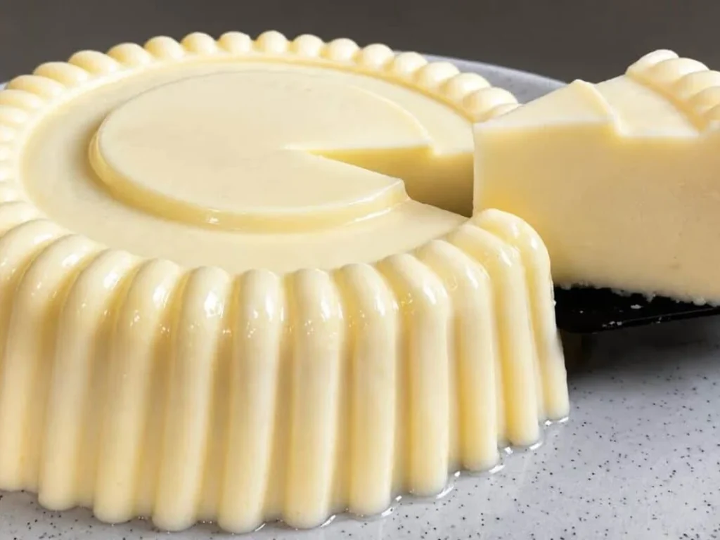 Flan gelado de leite em pó (sem fogão)