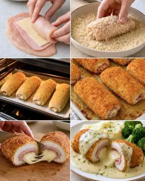 Frango Recheado com Presunto e Queijo da Vovó