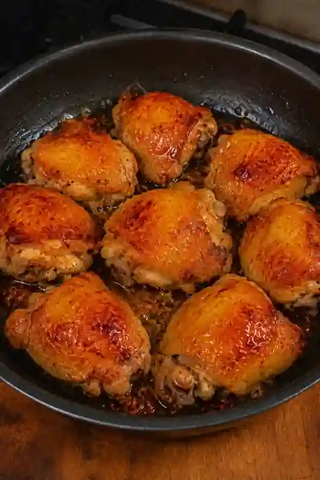 Frango Sobrecoxa pronto para servir