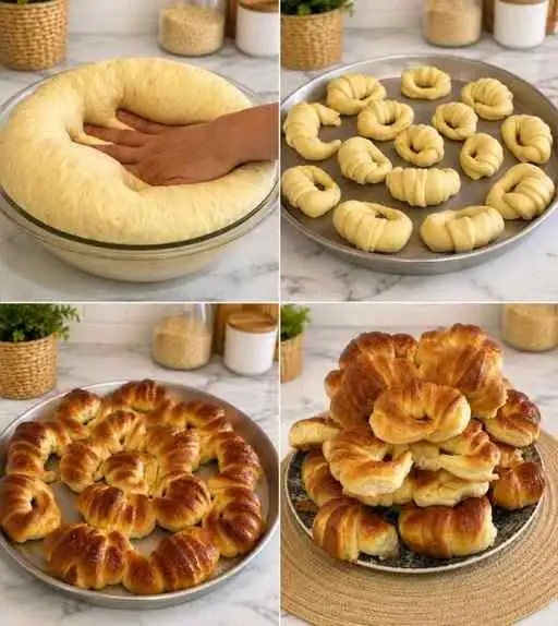 Mais de 30 Croissants com 1 kg de Farinha