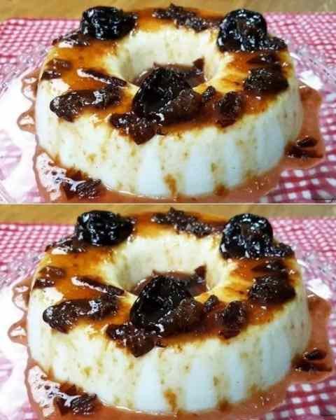 Manjar de Coco Cremoso com Calda